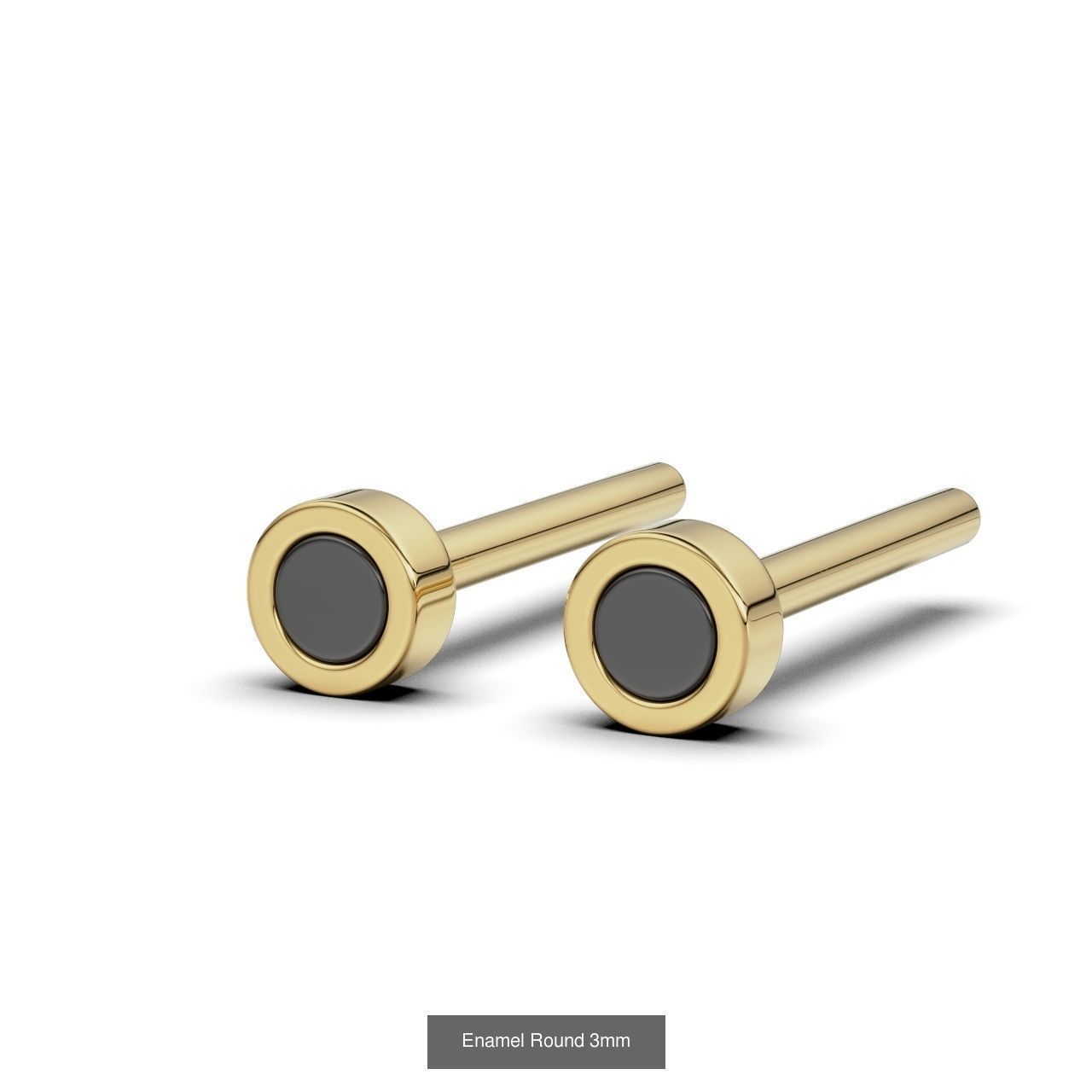 16 Enamel Earring 3D Model Collection_9