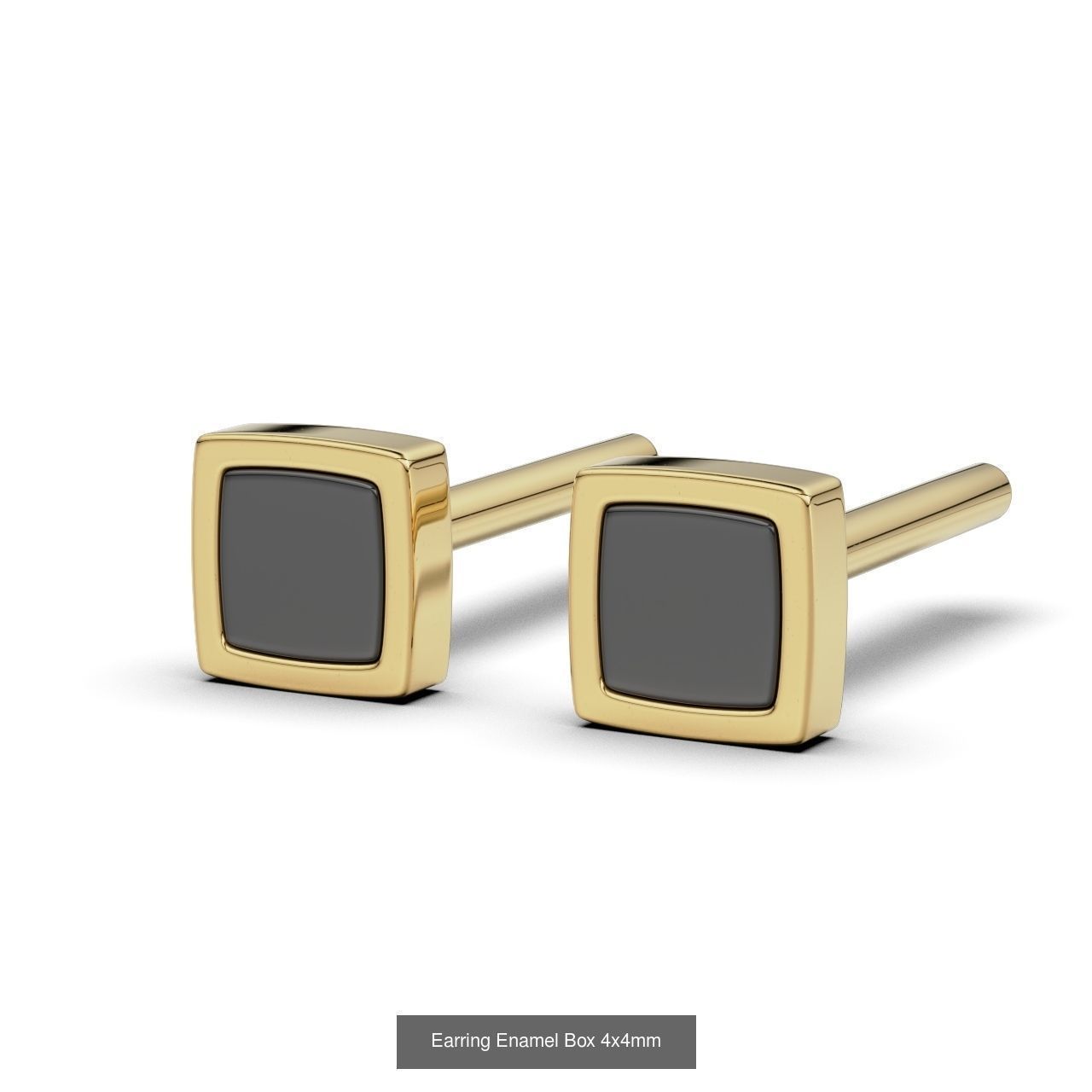 16 Enamel Earring 3D Model Collection_2