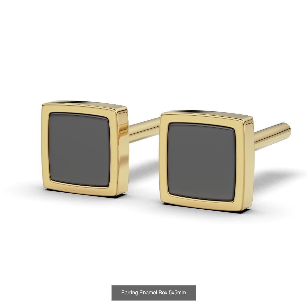 16 Enamel Earring 3D Model Collection_3