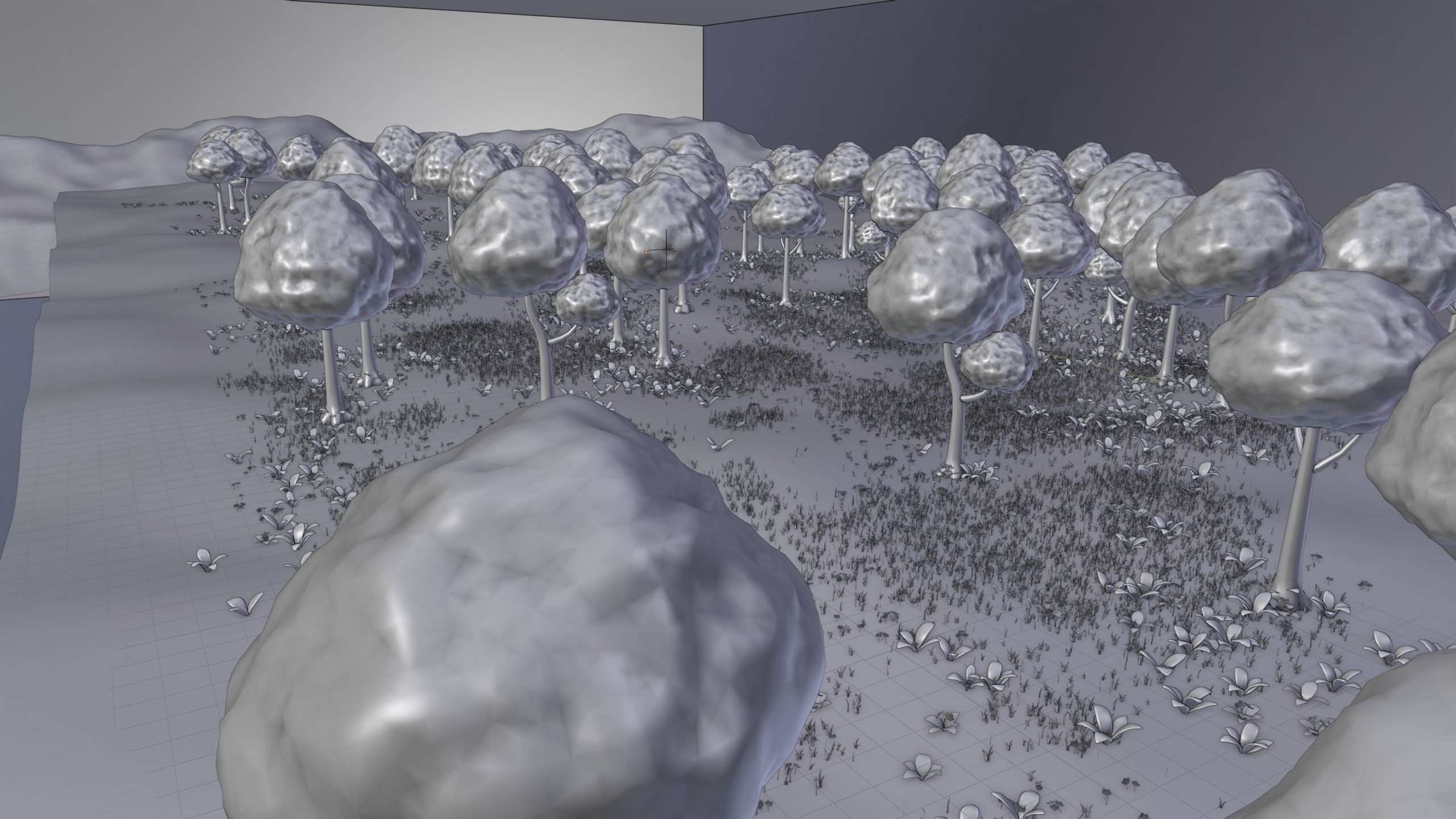 Stylized Animated Forest Meadow 3D model_19