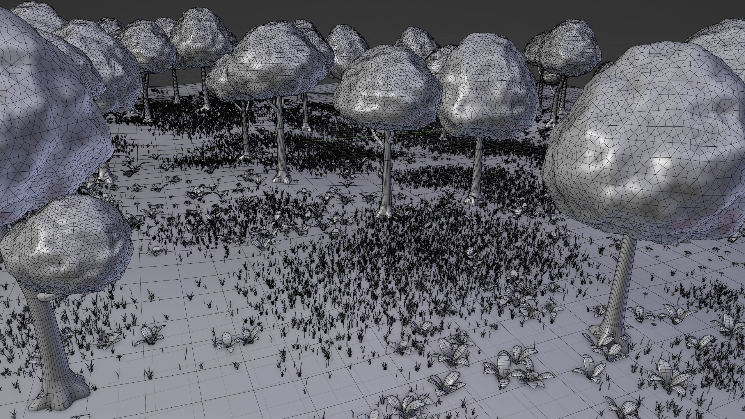 Stylized Animated Forest Meadow 3D model_17