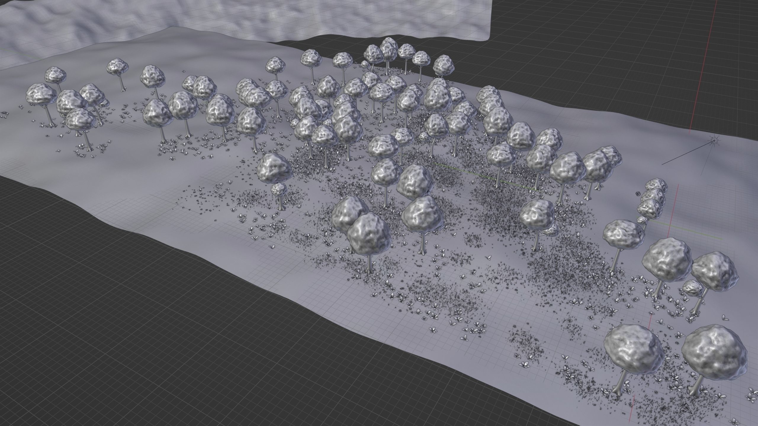 Stylized Animated Forest Meadow 3D model_15