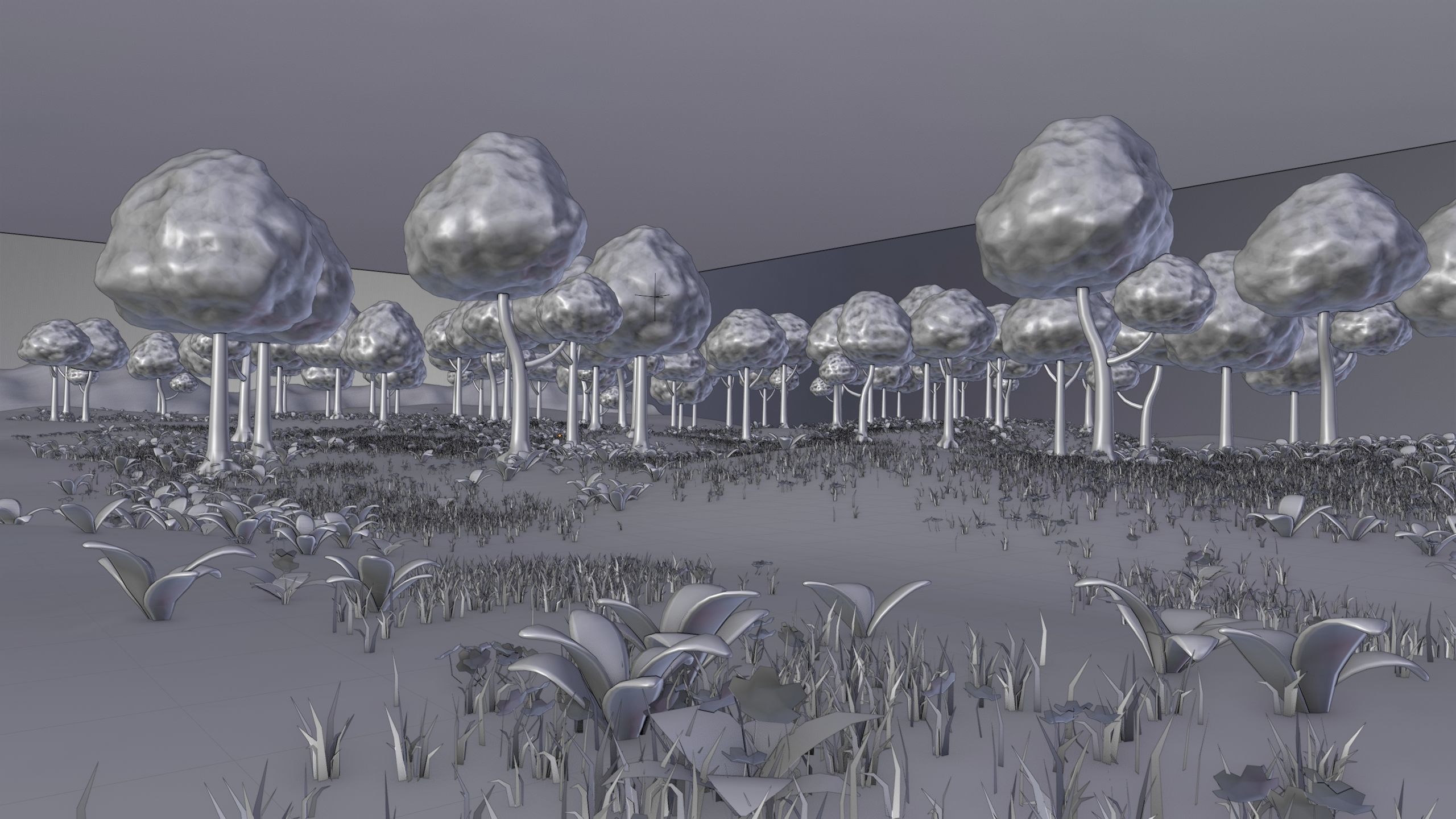 Stylized Animated Forest Meadow 3D model_20