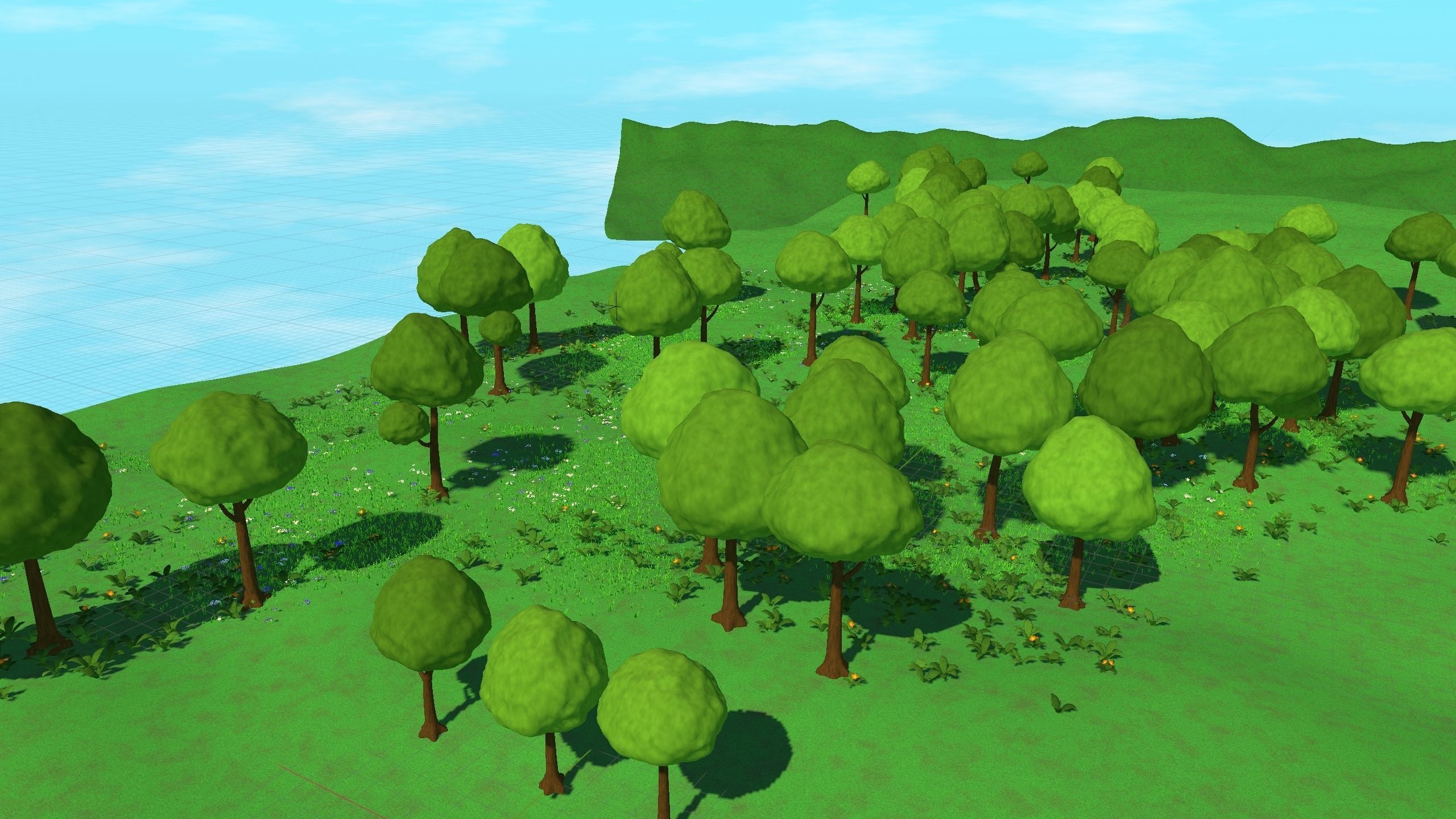 Stylized Animated Forest Meadow 3D model_11
