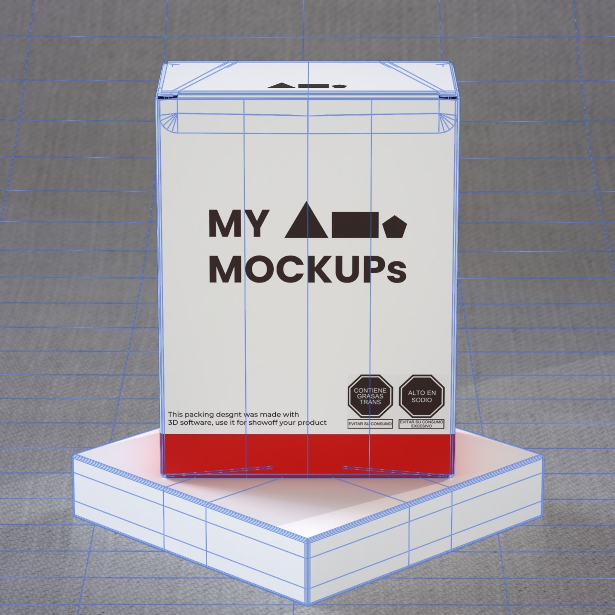 Mockup Box 3D model_3