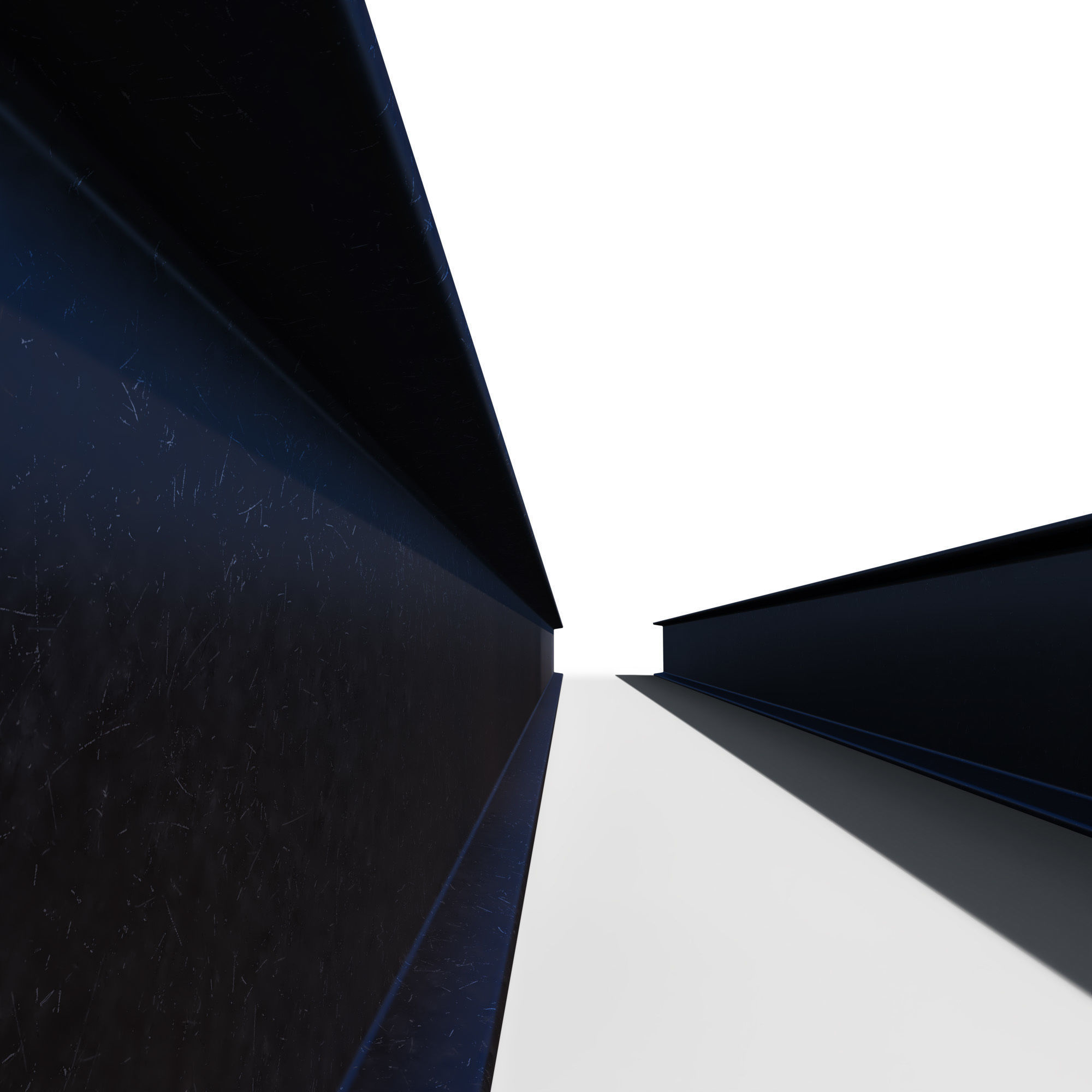 Metal beam IPN 3D model_3