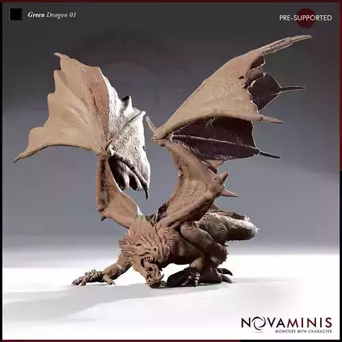 Green Dragon 01 3D print model