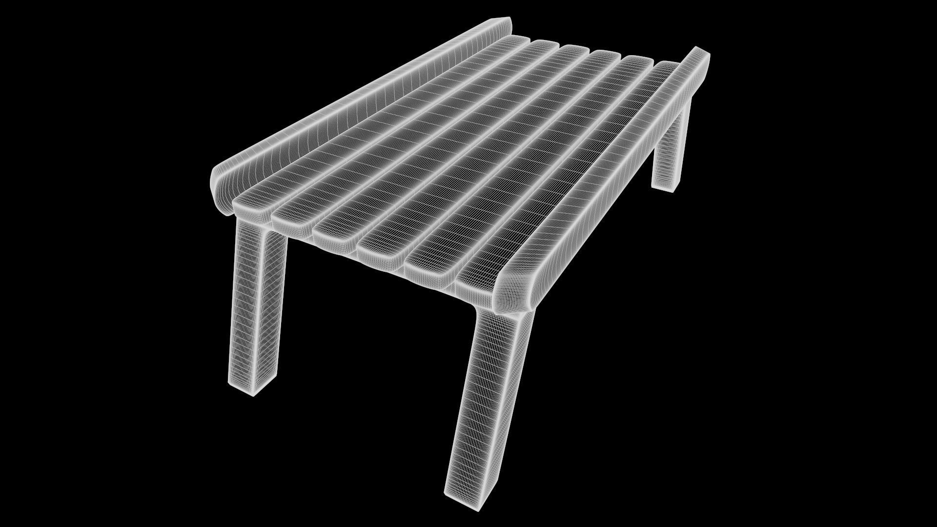 Sauna accessories-Sauna Footrest-PBR 3D MODEL 3D model_3