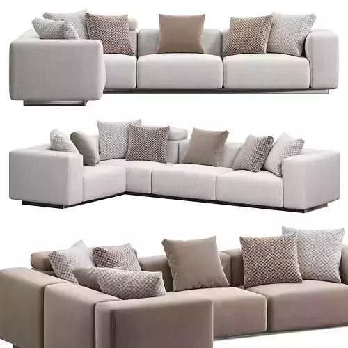 Soft Modular three seater by vitra