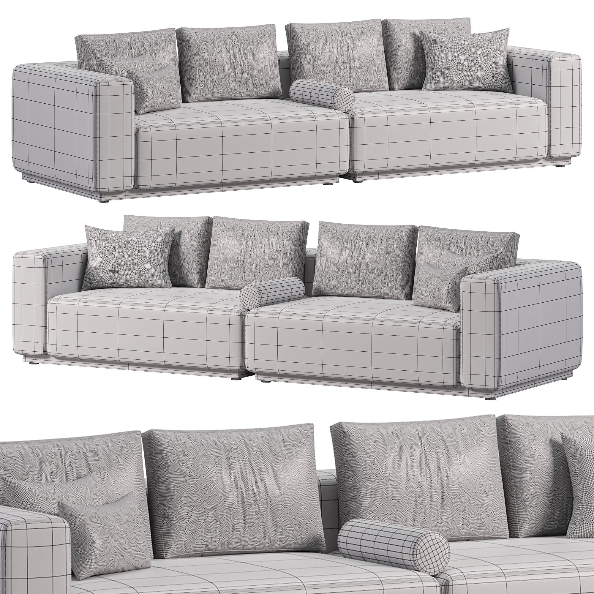 Nevada sofa by Softline 3D model_2