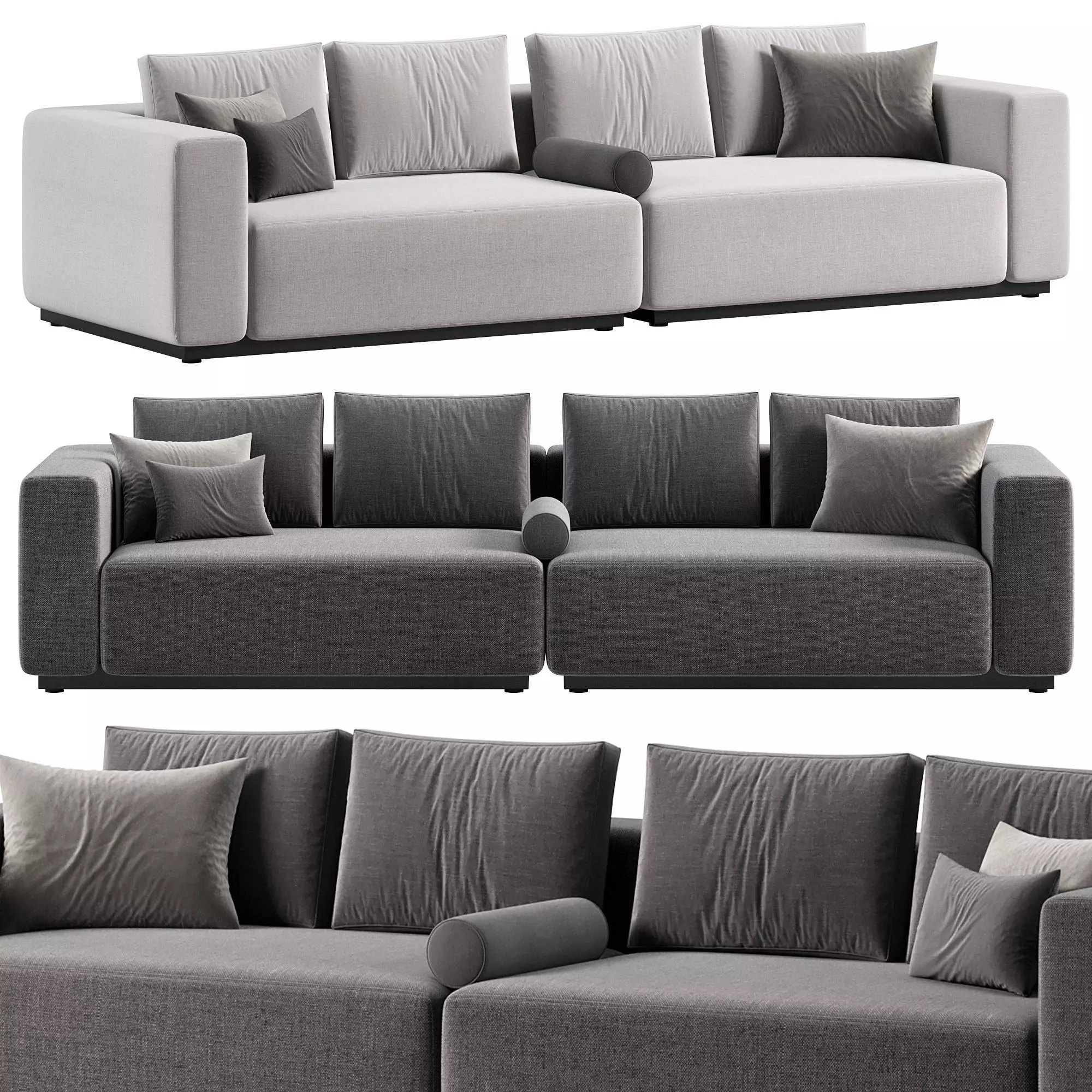 Nevada sofa by Softline 3D model_0