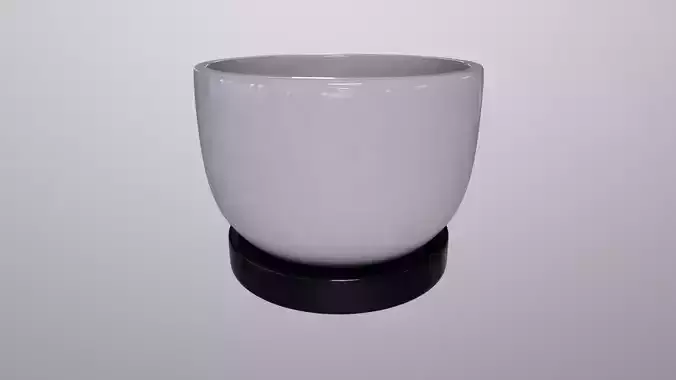 Vases and pots-Ceramic Succulent Pot-PBR 3D MODEL 