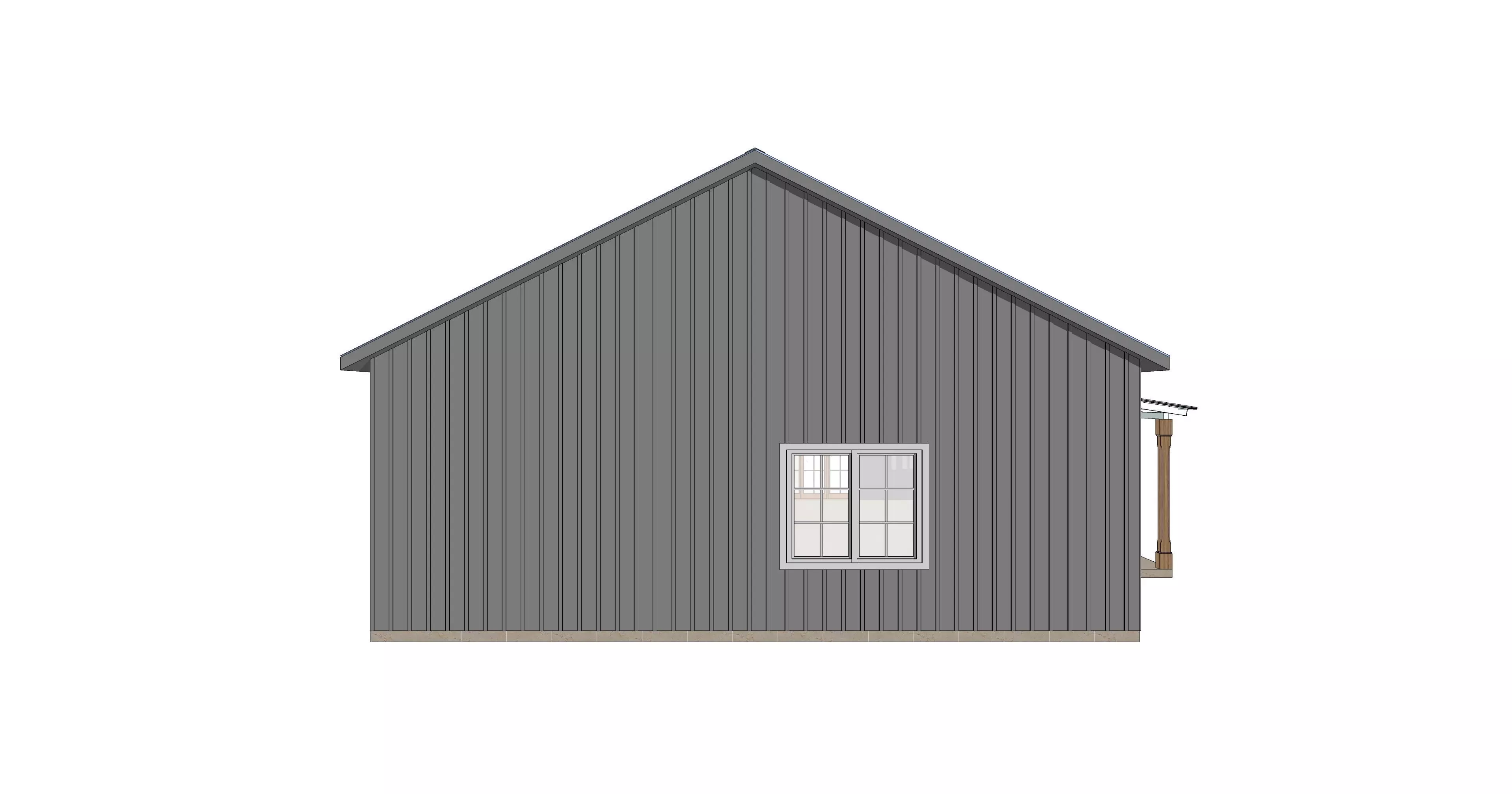 Barndominium House 036 -Archimple LLC Low-poly 3D model_0