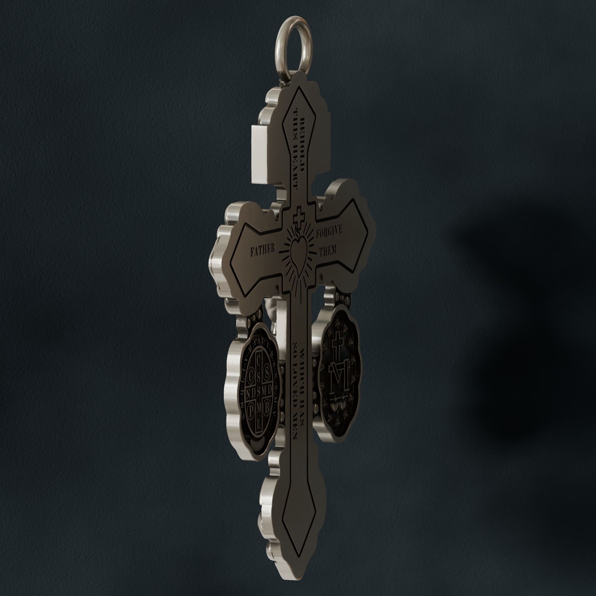 Pardon Crucifix pendant 3D print model_6