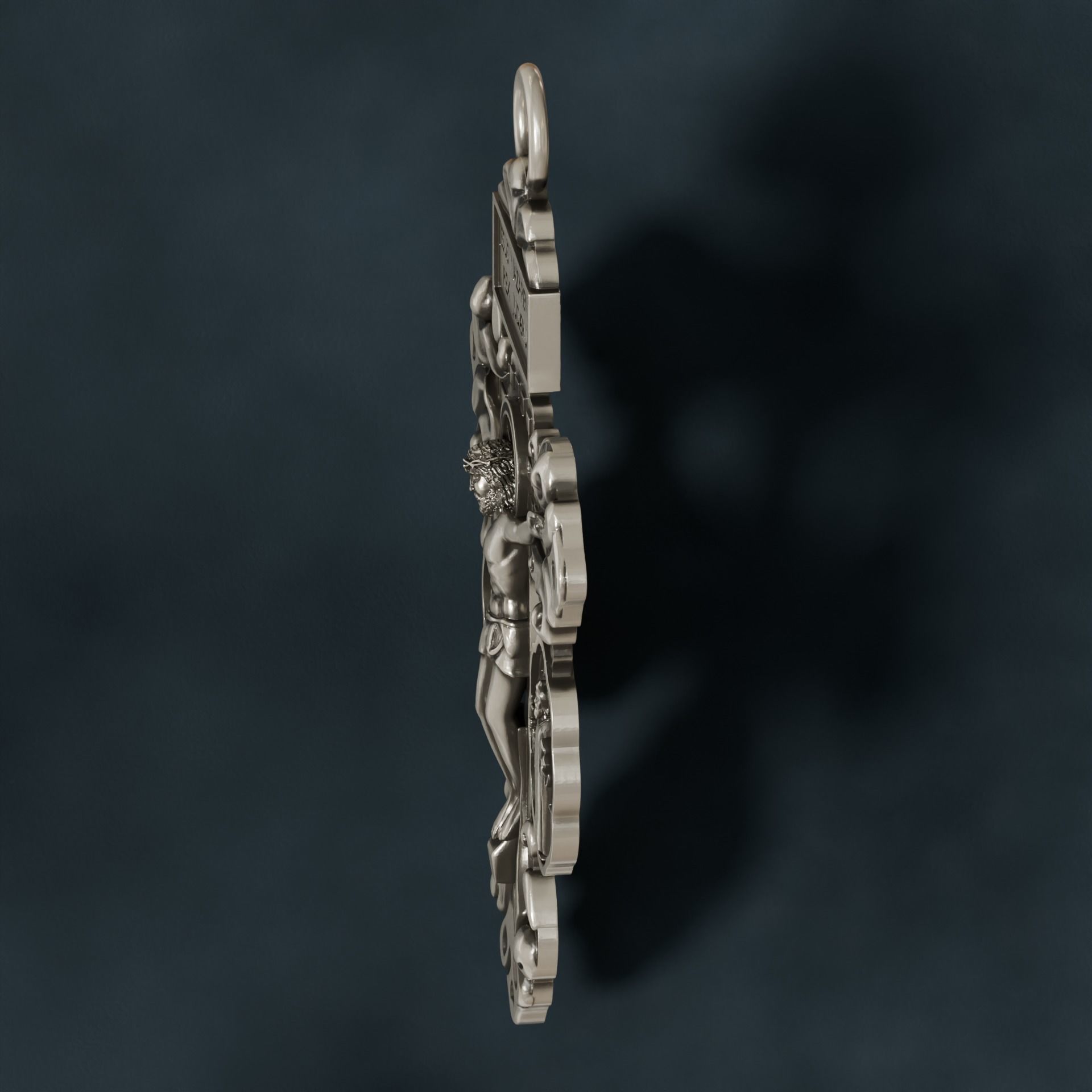 Pardon Crucifix pendant 3D print model_5