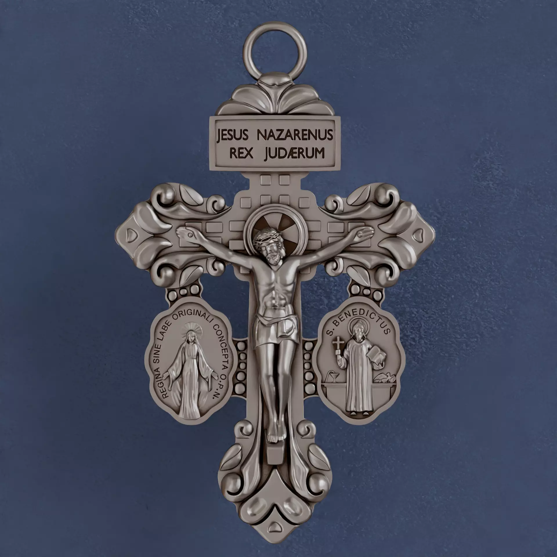 Pardon Crucifix pendant 3D print model_0