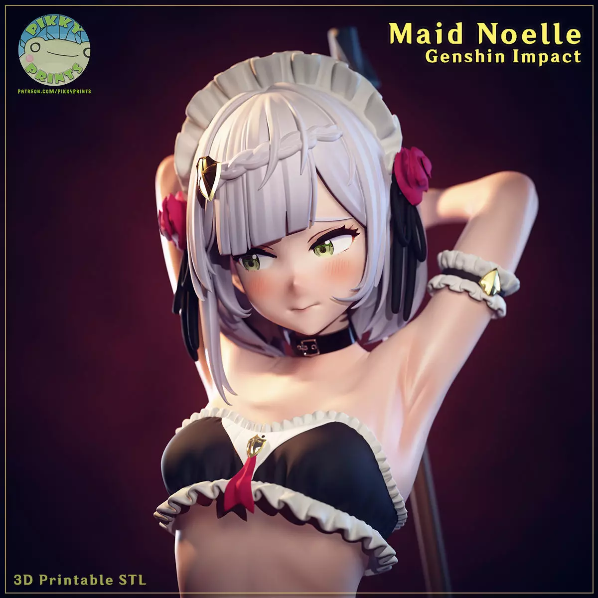Maid Noelle - Genshin Impact 3D print model_0