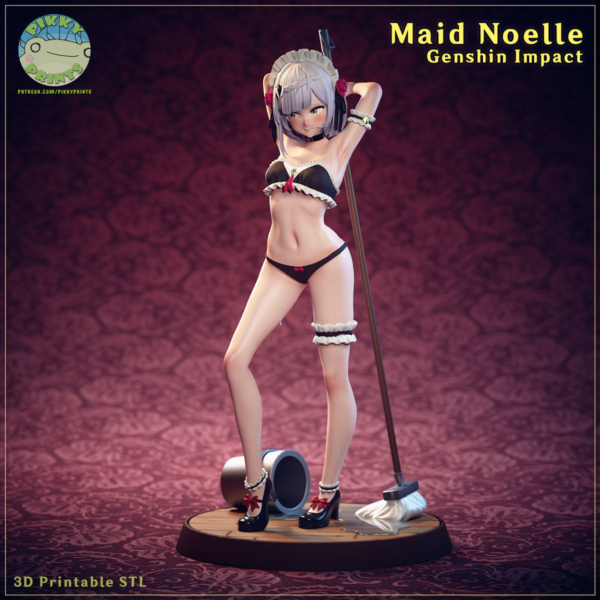 Maid Noelle - Genshin Impact 3D print model_3