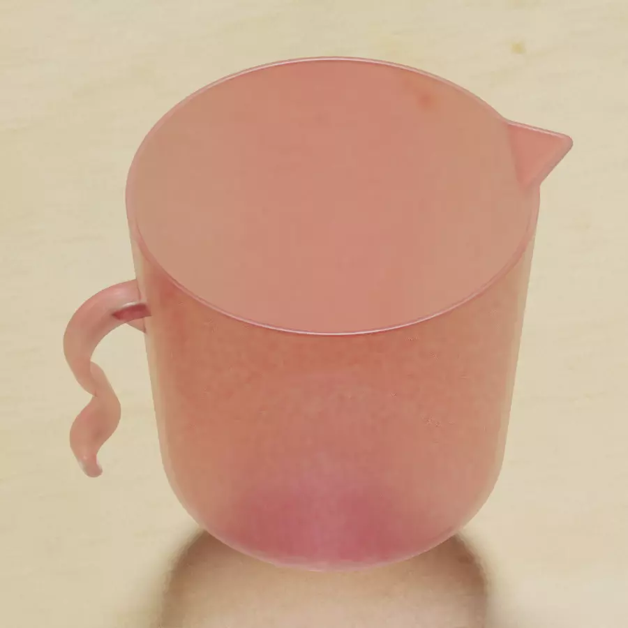 Transparent Bath Mug 3D model_0