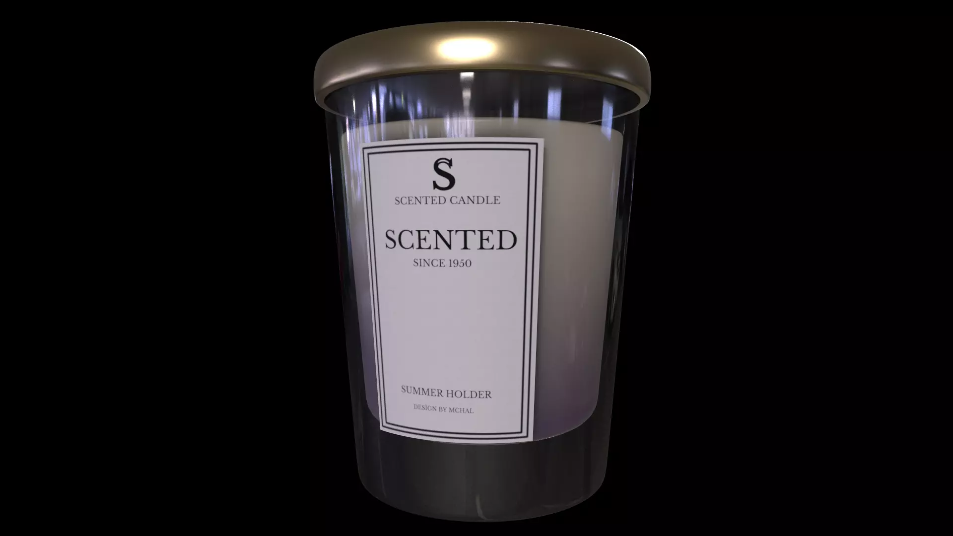 Home decorations-Scented Candle-PBR 3D MODEL Low-poly 3D model