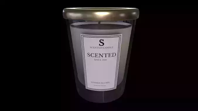 Home decorations-Scented Candle-PBR 3D MODEL 