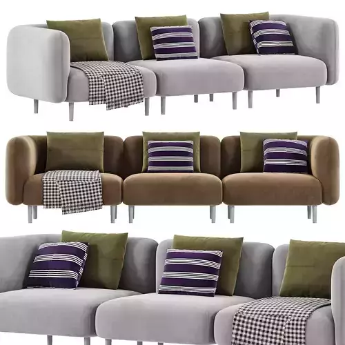 ELLE SINGLE ELEMENT SOFA By Softlinefurniture 3D model