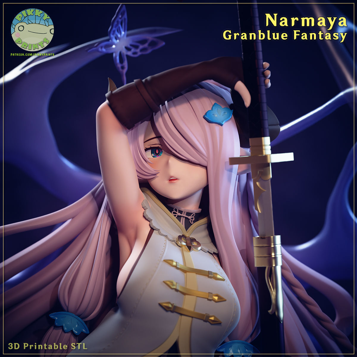 Narmaya - Granblue Fantasy 3D print model_1