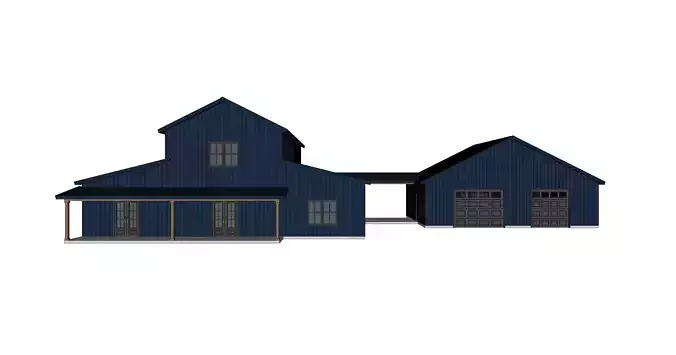 Barndominium House 083-Archimple LLC