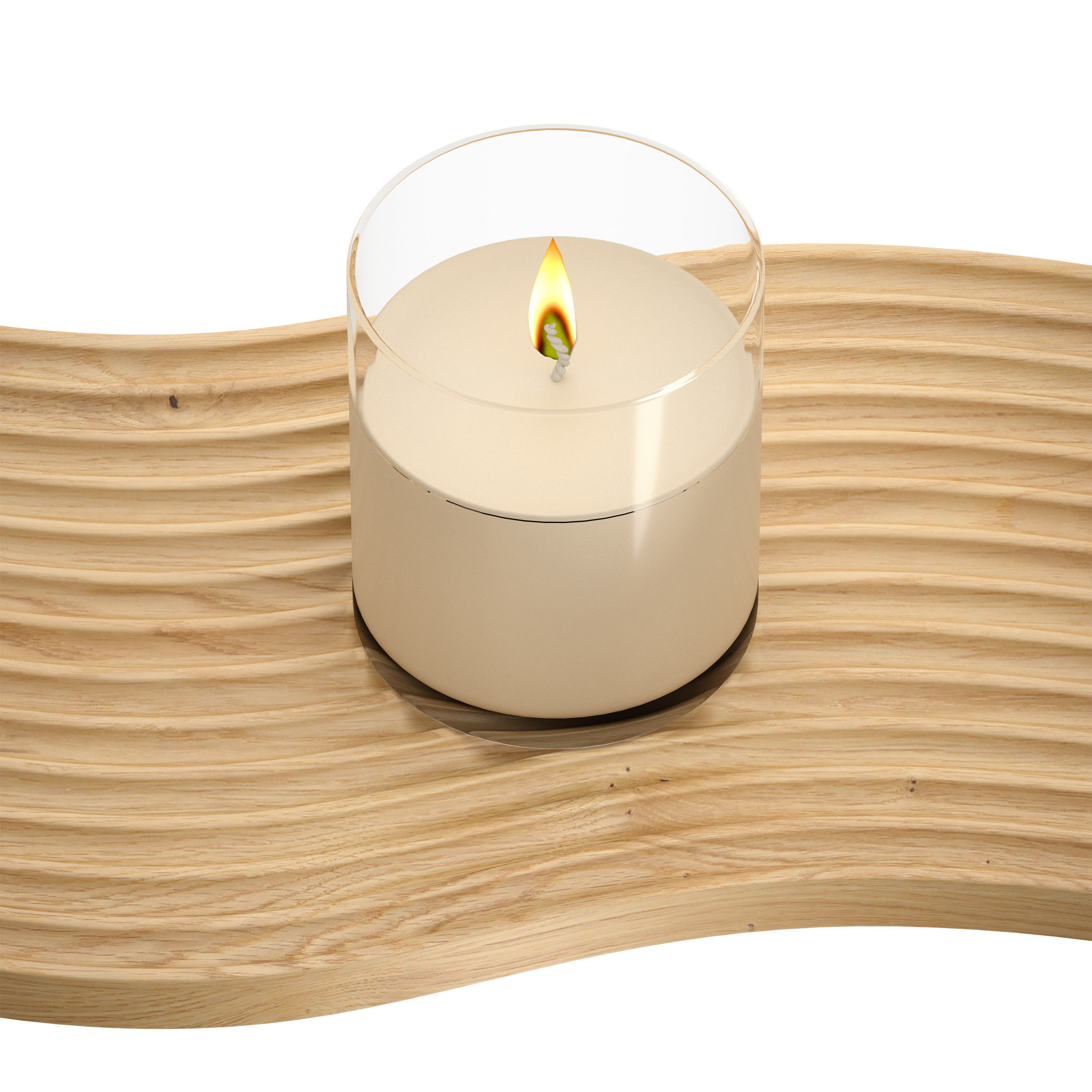 Decorative set - notepad pen candle stand 3D model_12