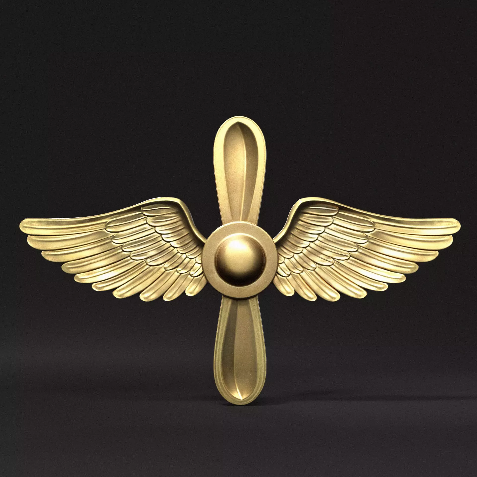 Red Army Air Force Lapel Emblem 3D print model