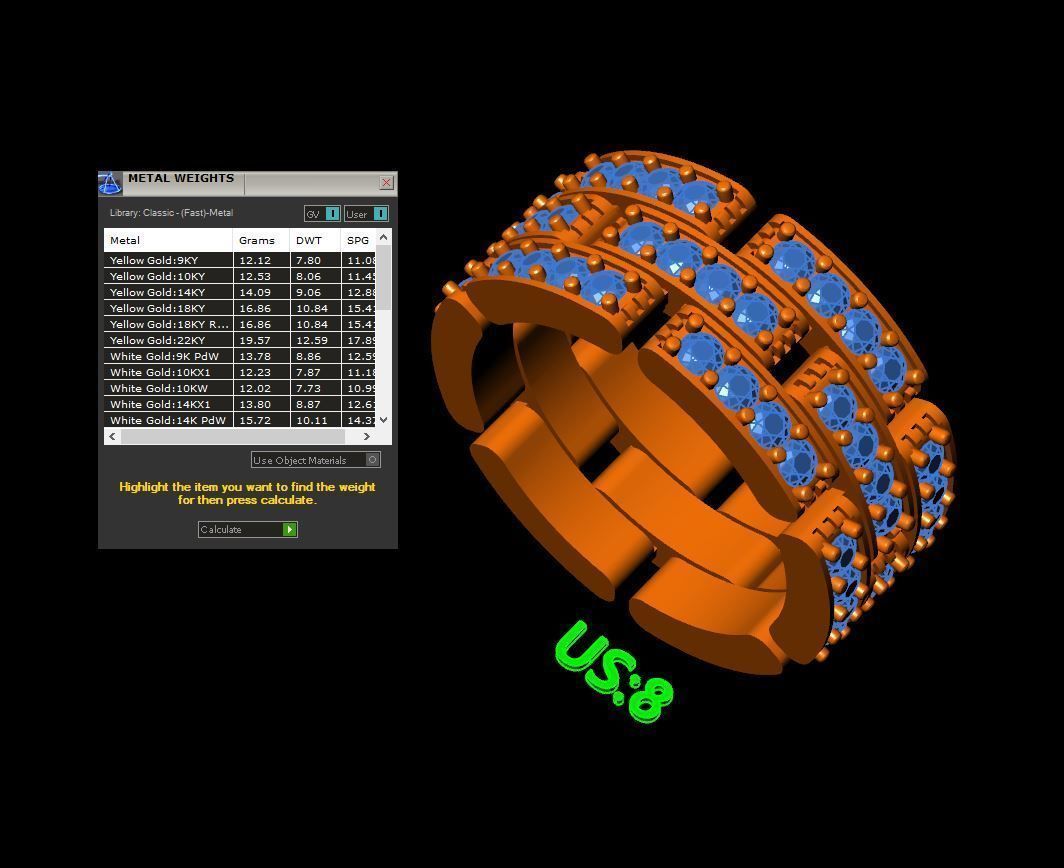 Link bands 3D print model_21