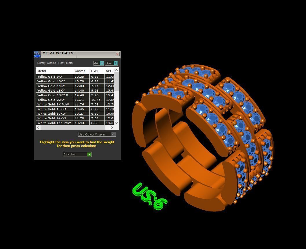 Link bands 3D print model_19