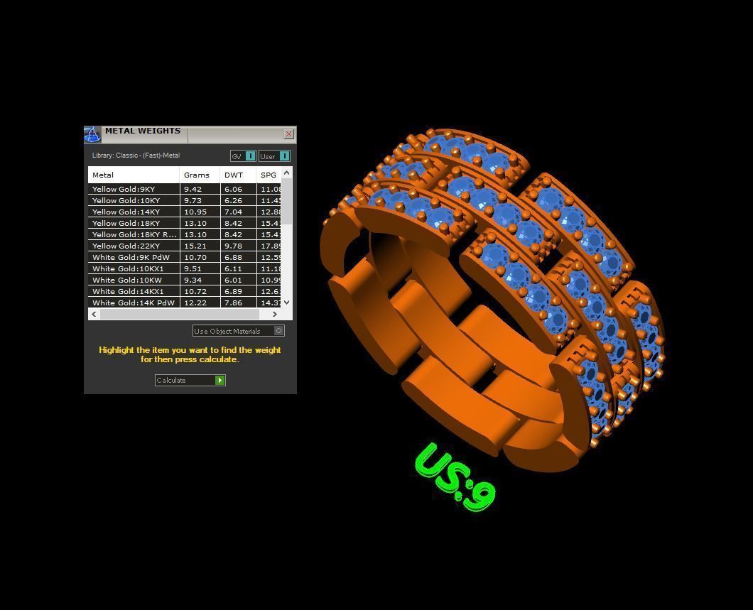 Link bands 3D print model_22