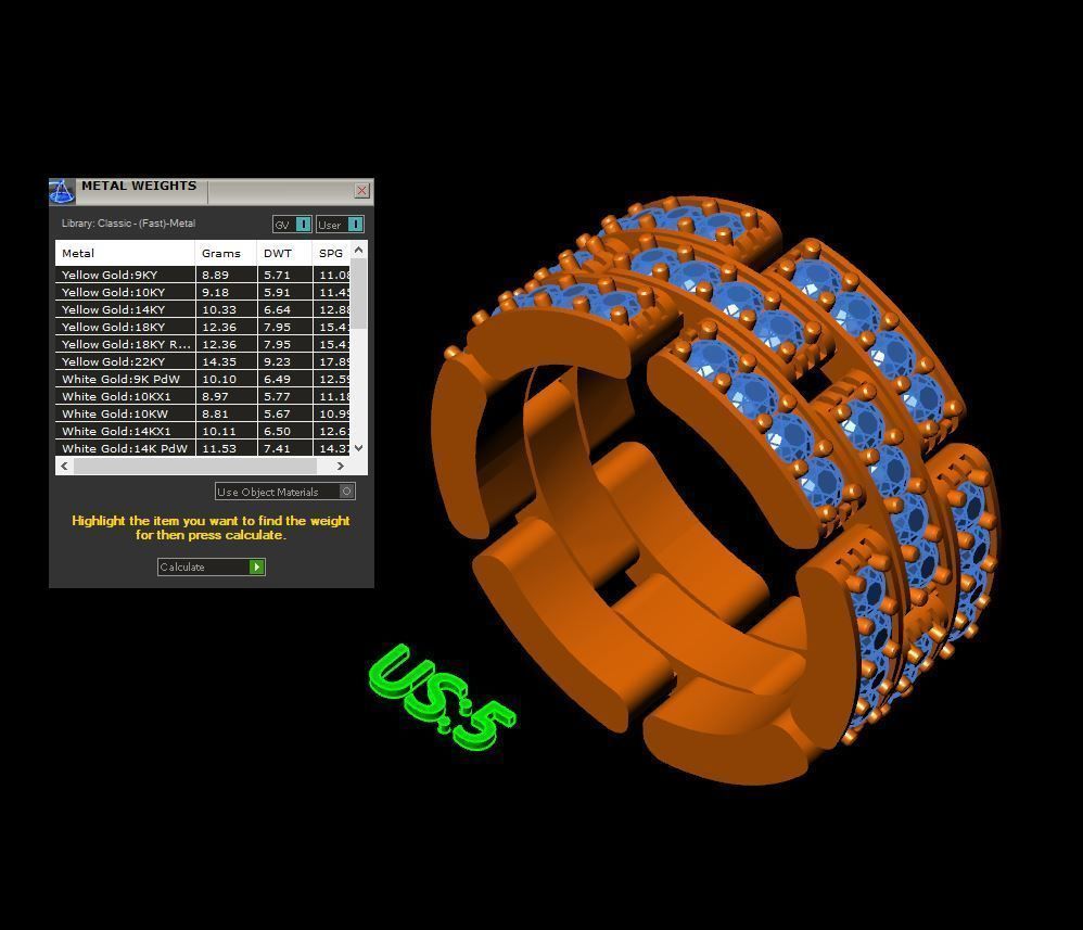 Link bands 3D print model_18