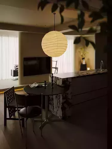 3D models of interior design in medieval style apartments