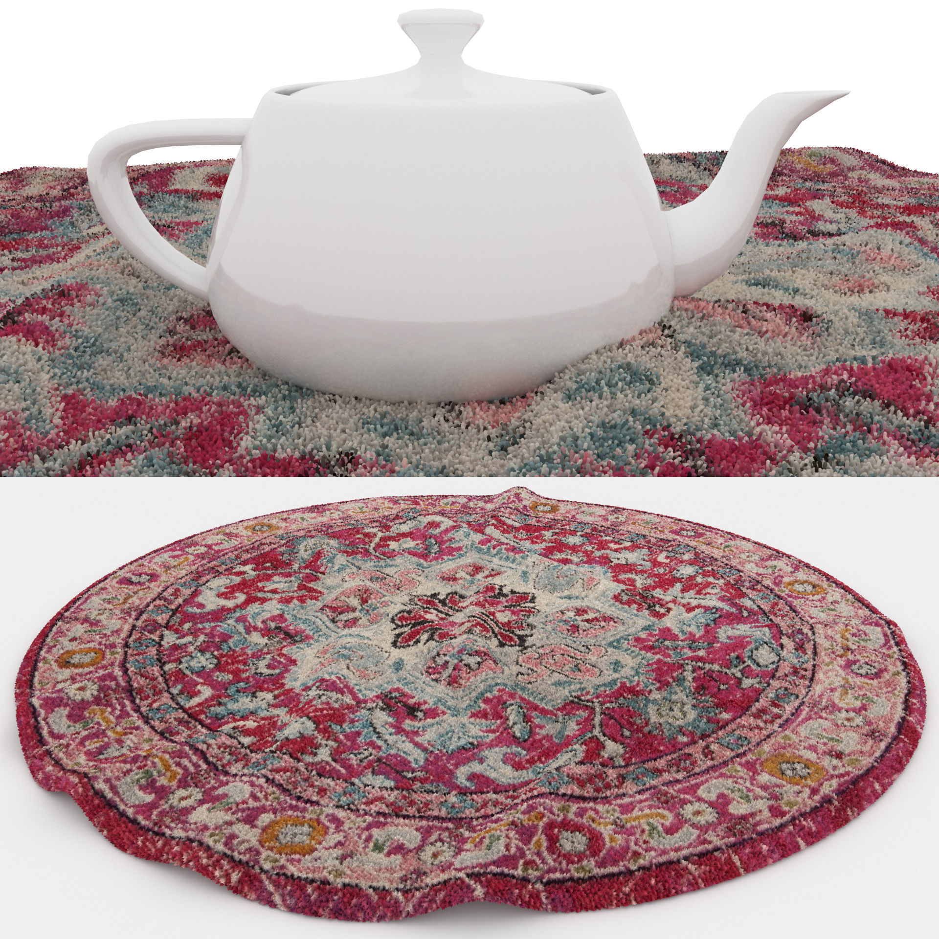 Rugs No 968 Low-poly 3D model_1