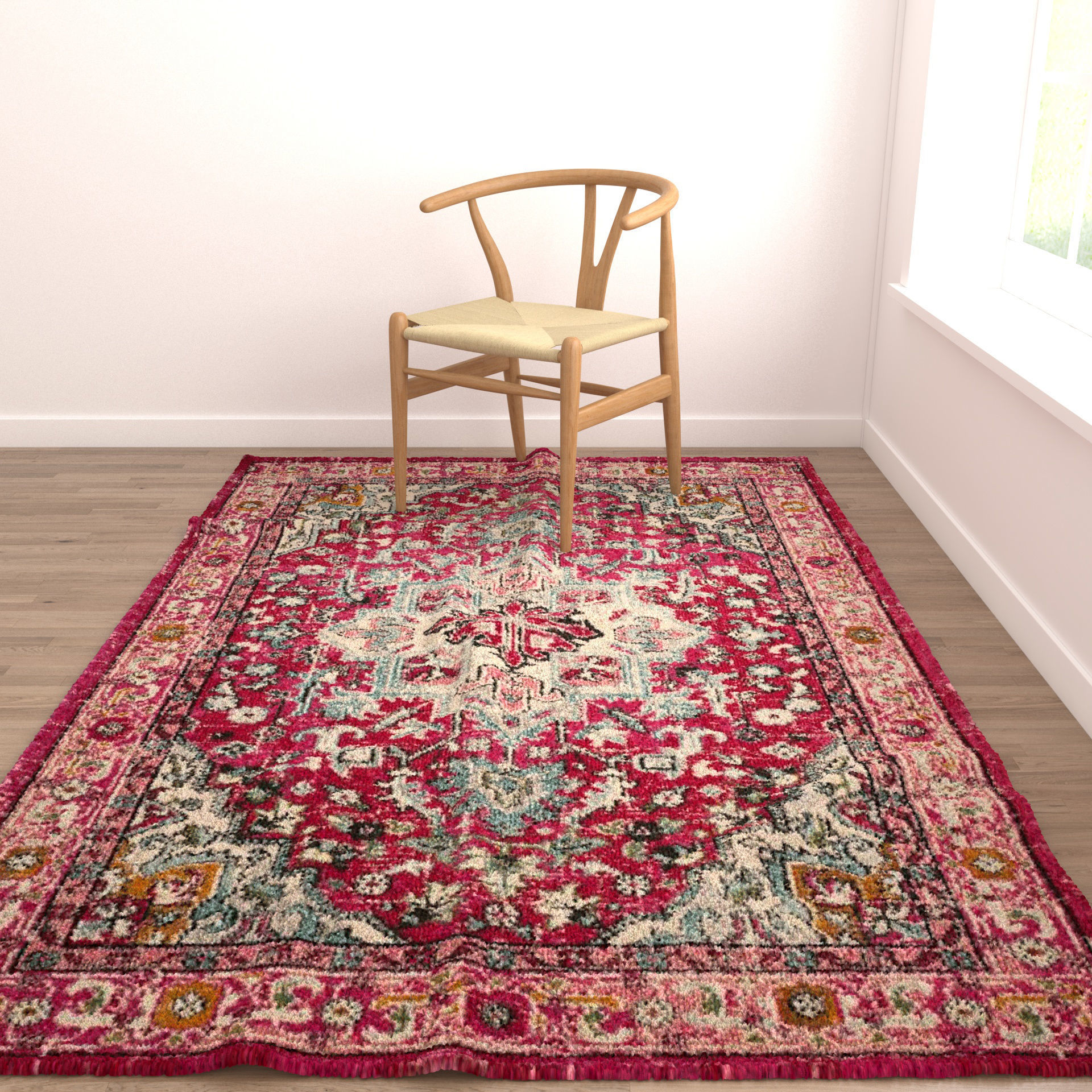 Rugs No 968 Low-poly 3D model_4
