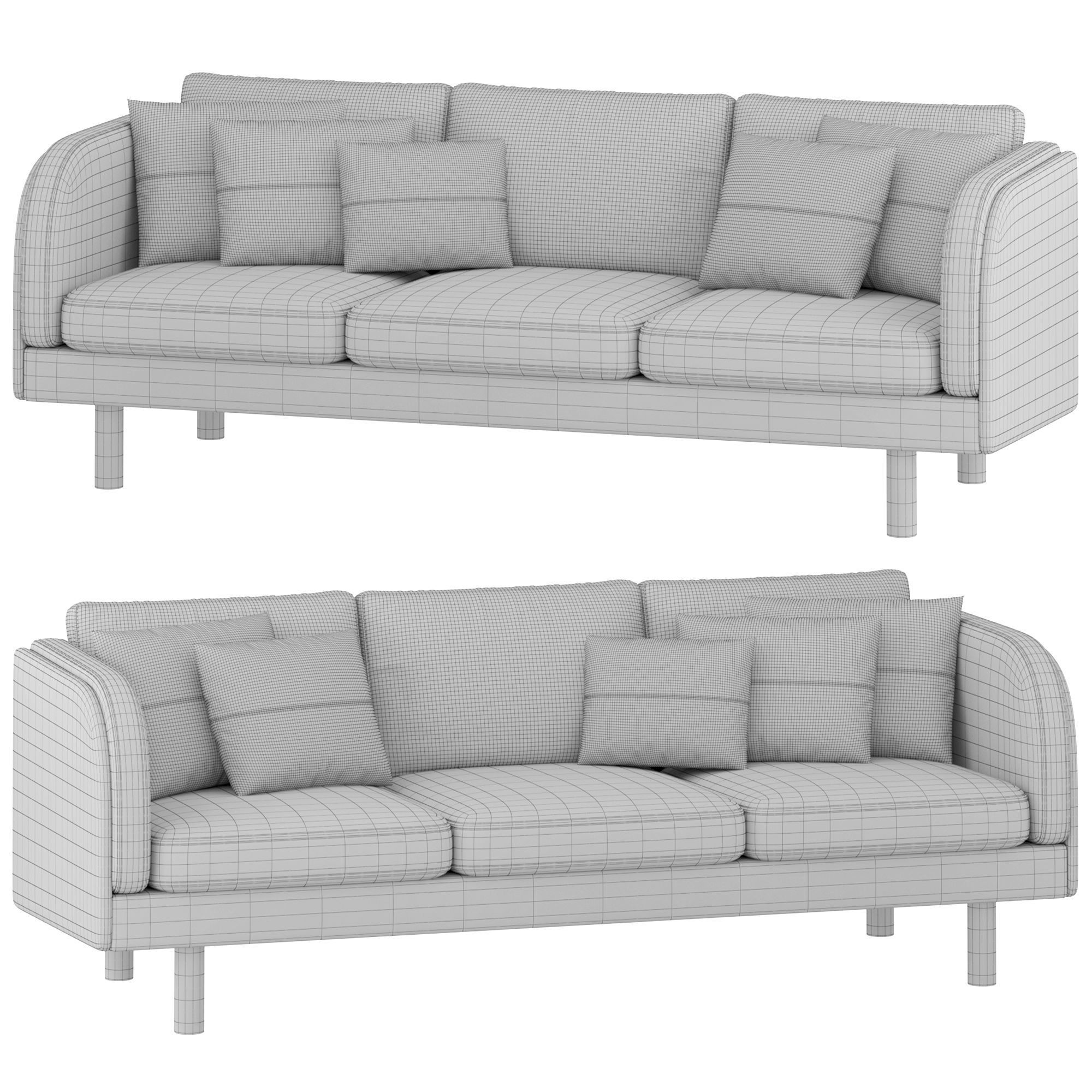 JG three sofa by twentytwentyone 3D model_2