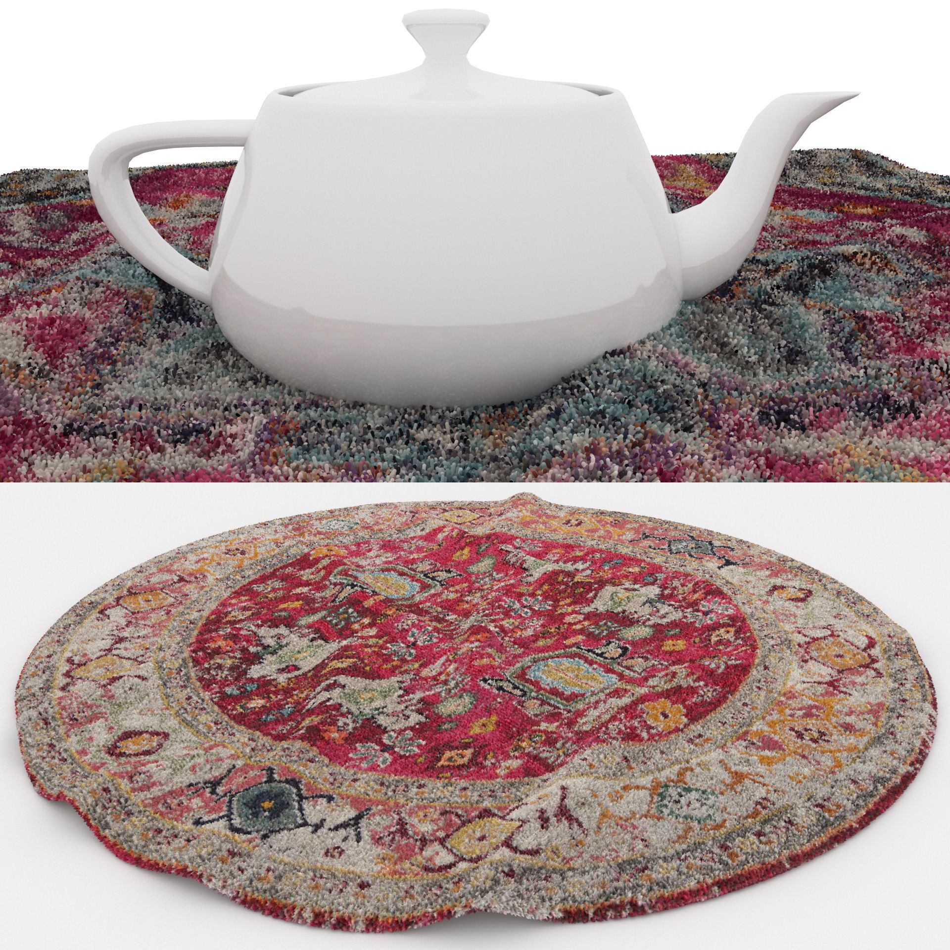 Rugs No 969 Low-poly 3D model_1