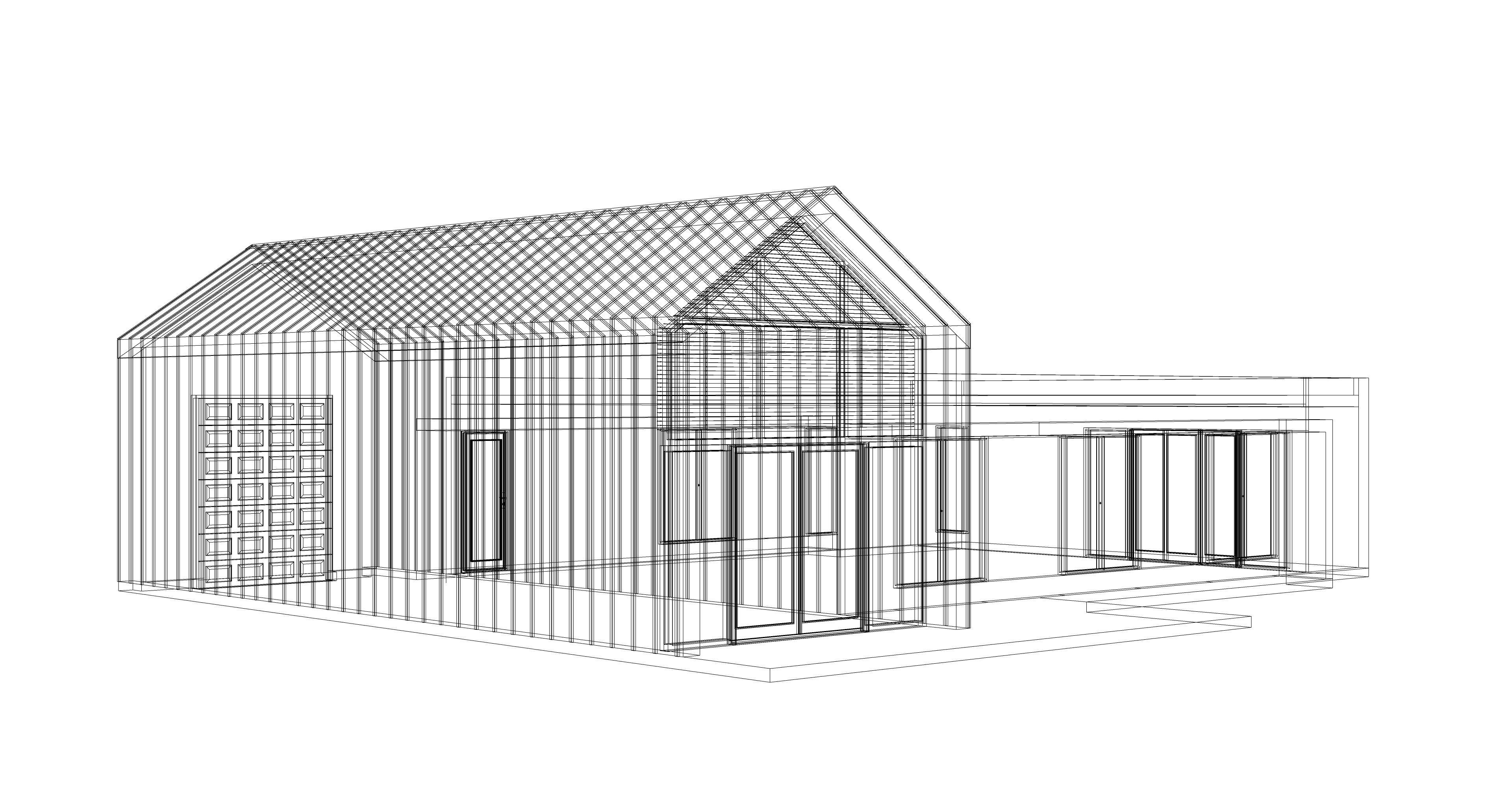 Barndominium House 056 -Archimple LLC Low-poly 3D model_1