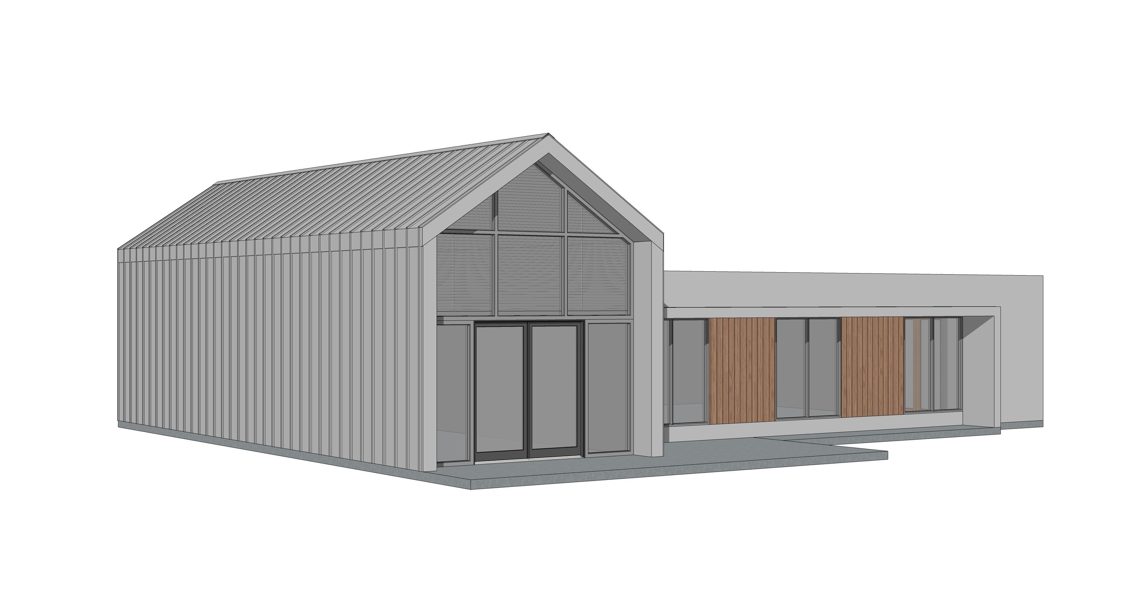 Barndominium House 056 -Archimple LLC Low-poly 3D model_5