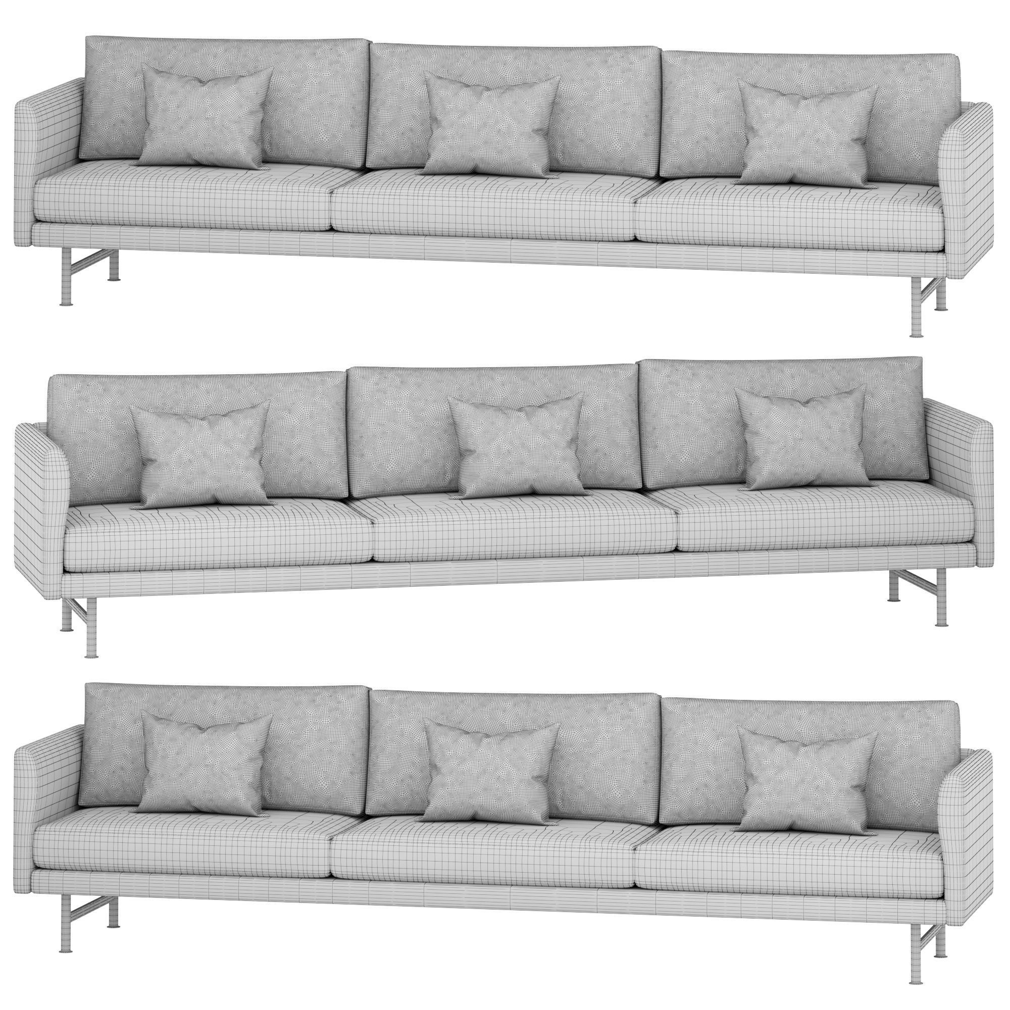 Calmo seater sofa by twentytwentyone 3D model_2