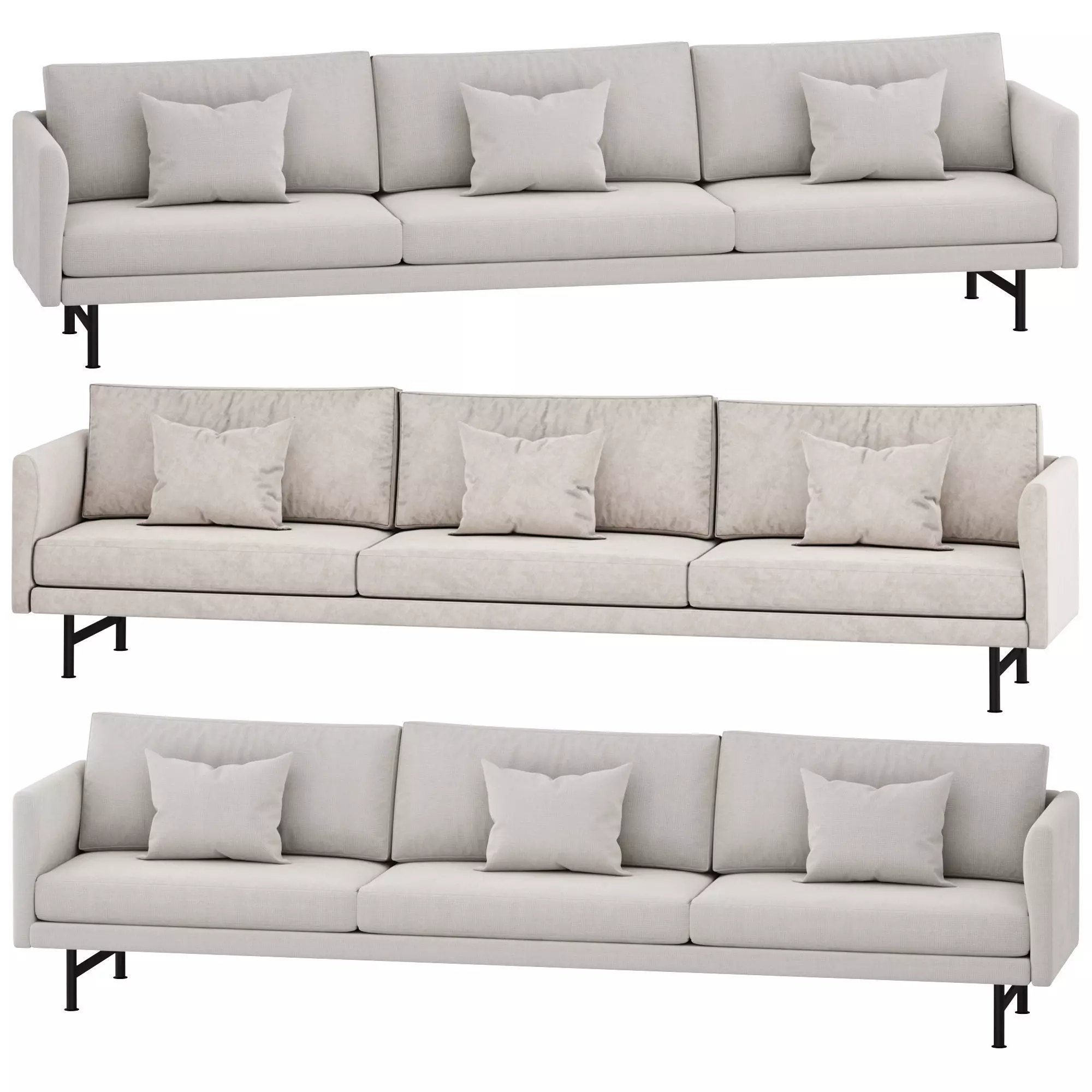 Calmo seater sofa by twentytwentyone 3D model_0