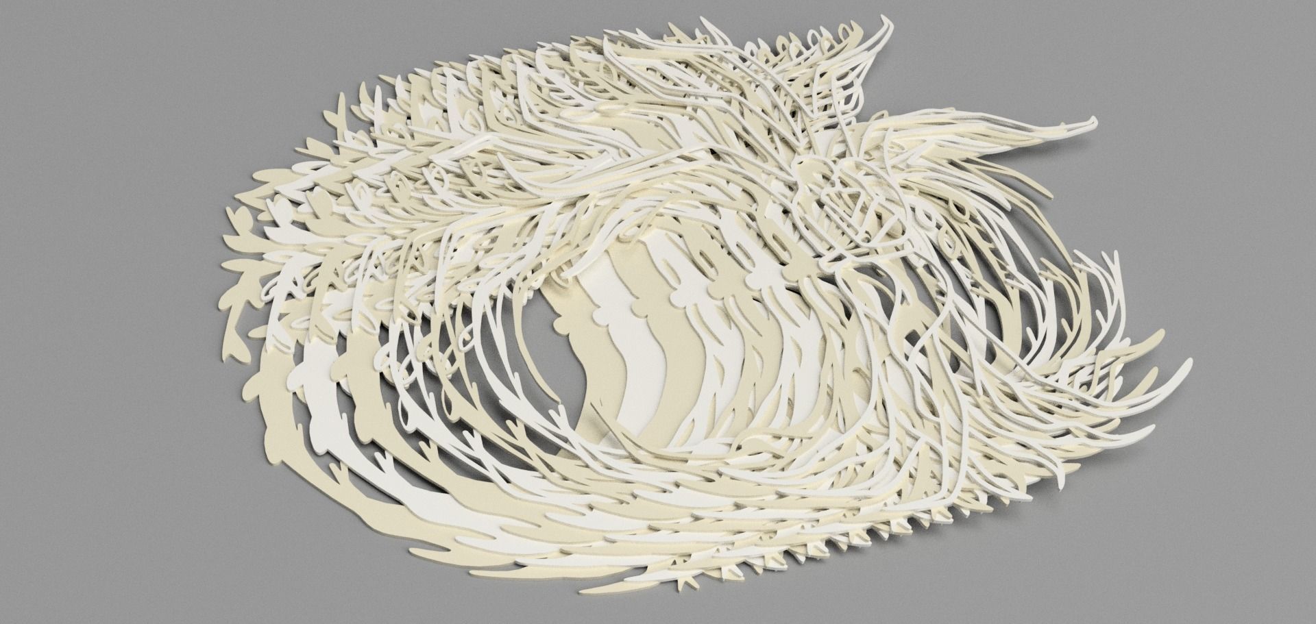 ARBRE DE VIE COUPLE STL OU DXF 3D print model_2