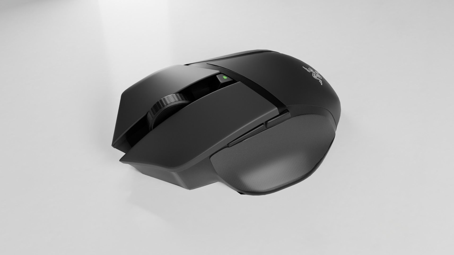 Gaming Mouse Razer Basilisk X Hyperspeed Low-poly 3D model_1