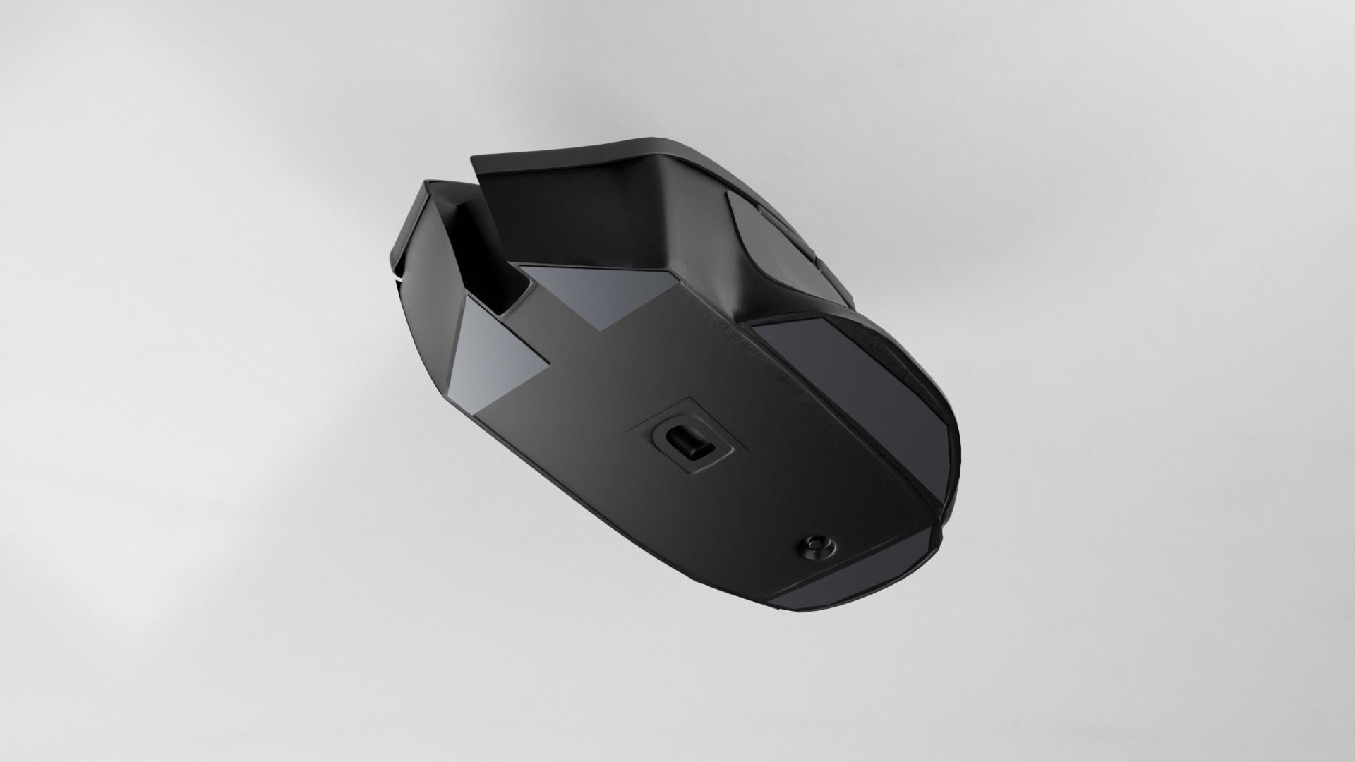 Gaming Mouse Razer Basilisk X Hyperspeed Low-poly 3D model_2