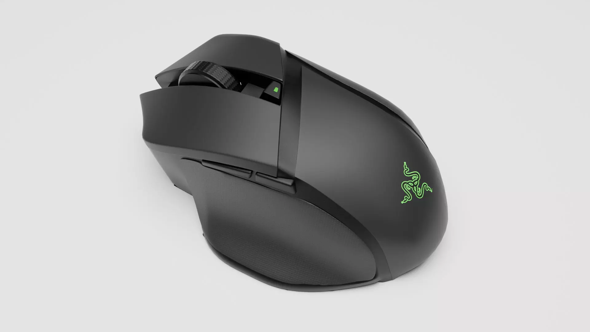 Gaming Mouse Razer Basilisk X Hyperspeed Low-poly 3D model_0