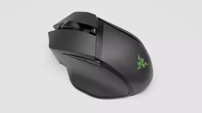 Gaming Mouse Razer Basilisk X Hyperspeed Low-poly 3D model
