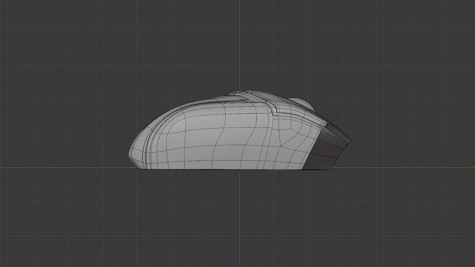 Gaming Mouse Razer Basilisk X Hyperspeed Low-poly 3D model_9