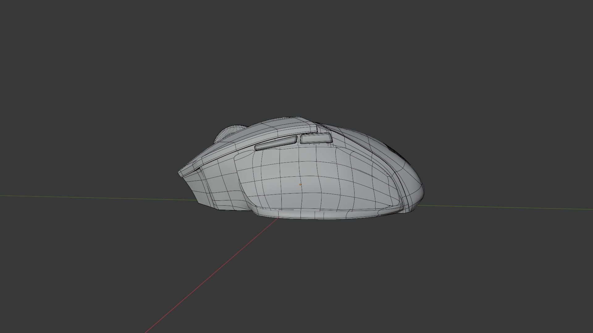 Gaming Mouse Razer Basilisk X Hyperspeed Low-poly 3D model_8